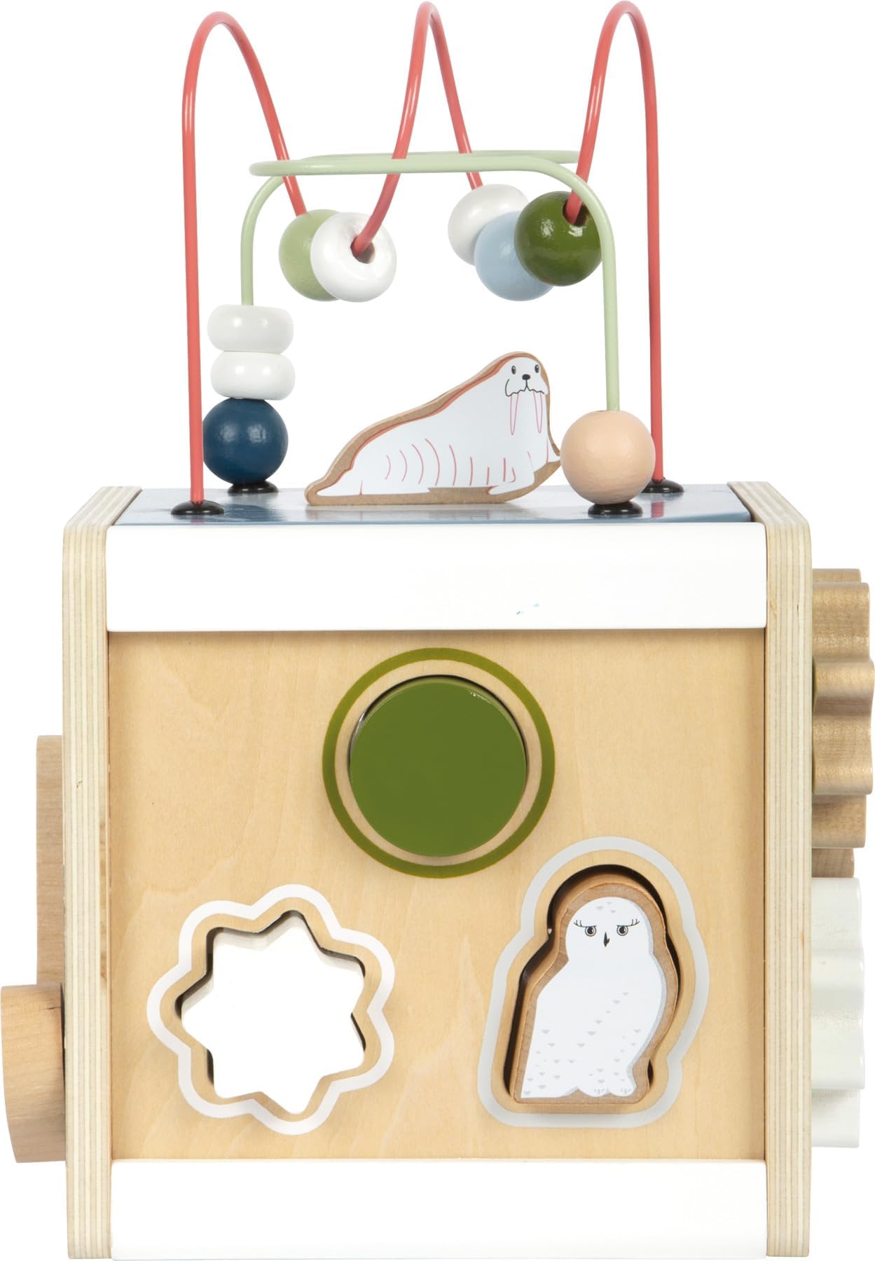 small foot Dado motricità Arctic in Legno Certificato FSC® 100%, Gioco di motricità per Bambini Piccoli, da 12 Mesi