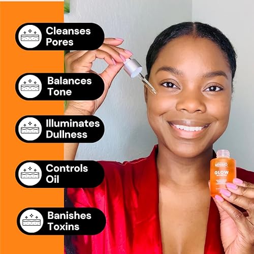 Miniatura 5 de Minimo Glow in a Bottle con aceite natural ultraconcentrado para iluminar la piel para manchas oscuras, suero de reparación facial de cúrcuma limpia