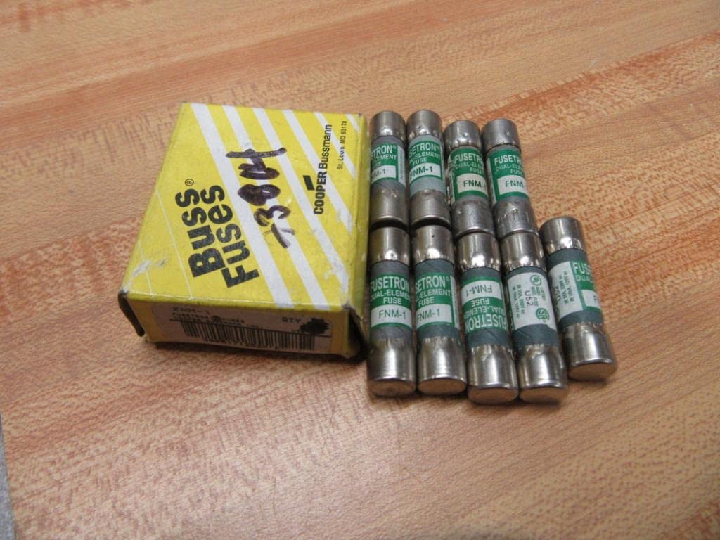 Bussmann FNM-1 Fusetron Cooper Fuse FNM1 (Pack of 6)