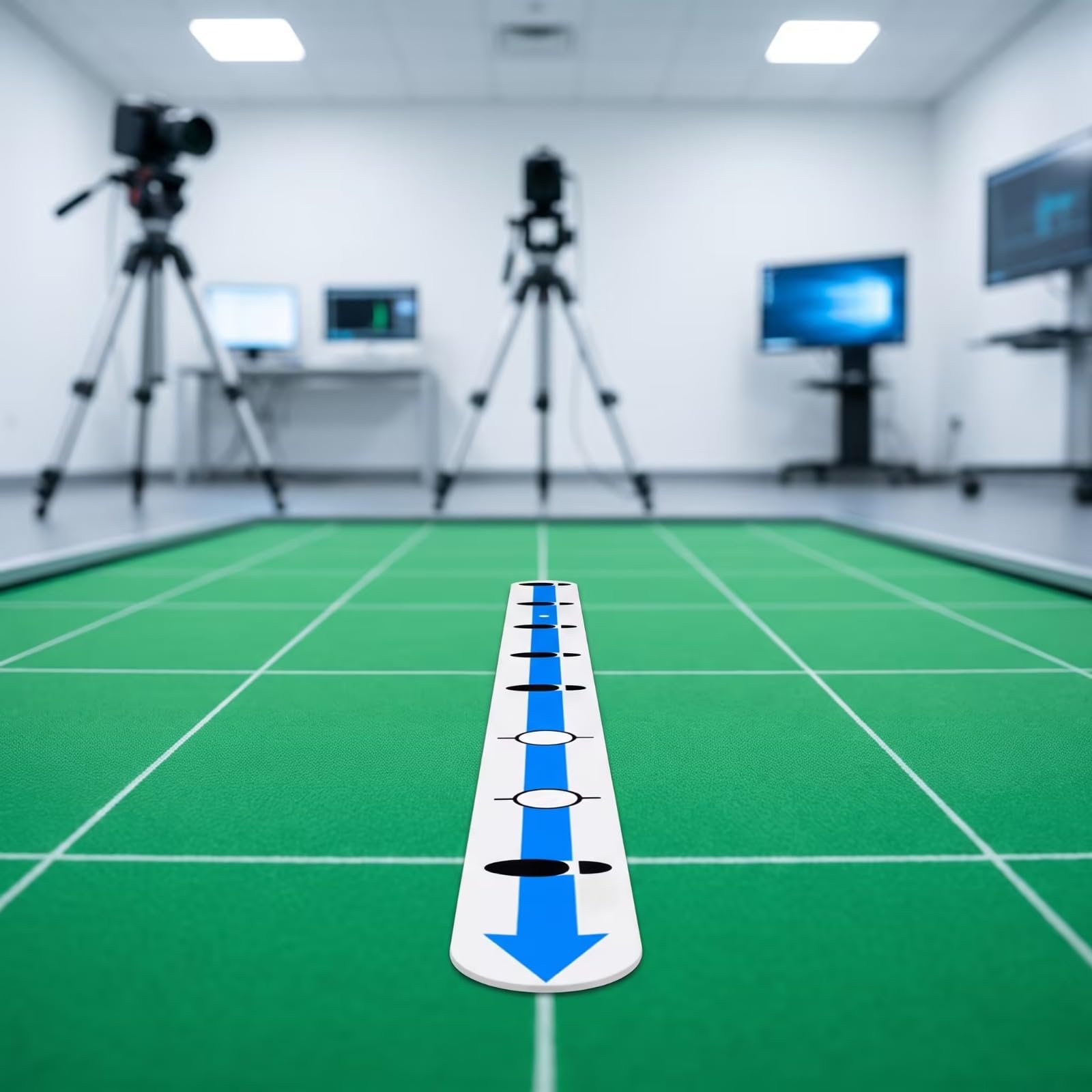 Linea di Allenamento per Il Putting con Scanalatura Centrale Leggero Attrezzatura da Golf Durevole per Casa