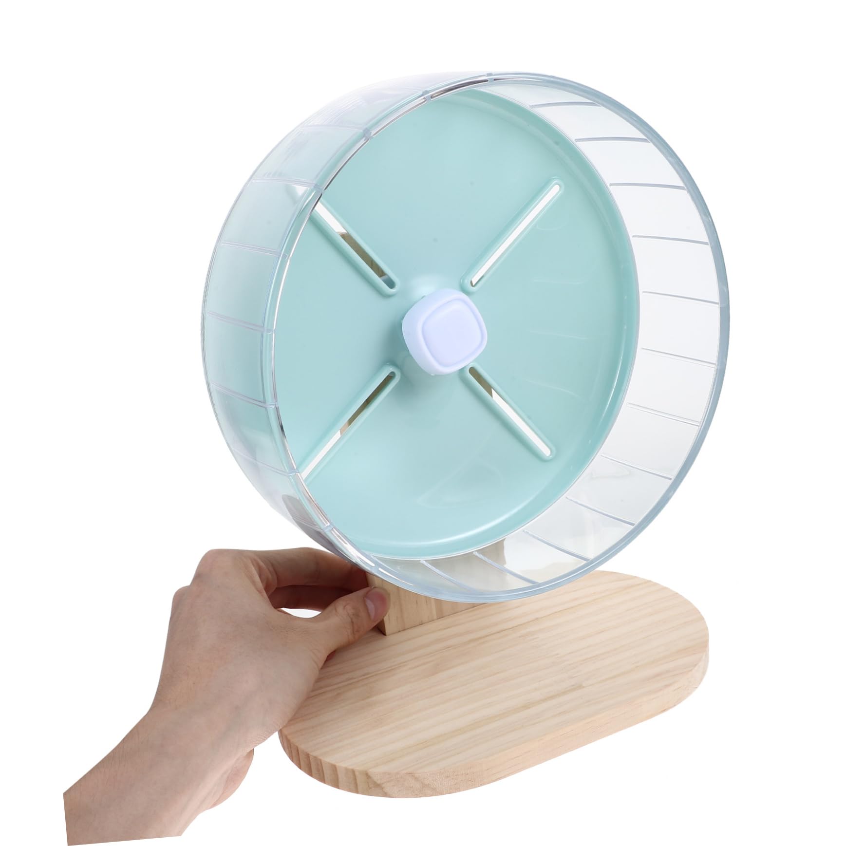 Roue Hamster Silencieuse Stable avec Support Roue de Course pour Petits Animaux comme Hamster Chinchilla et Accessoire et Jeu