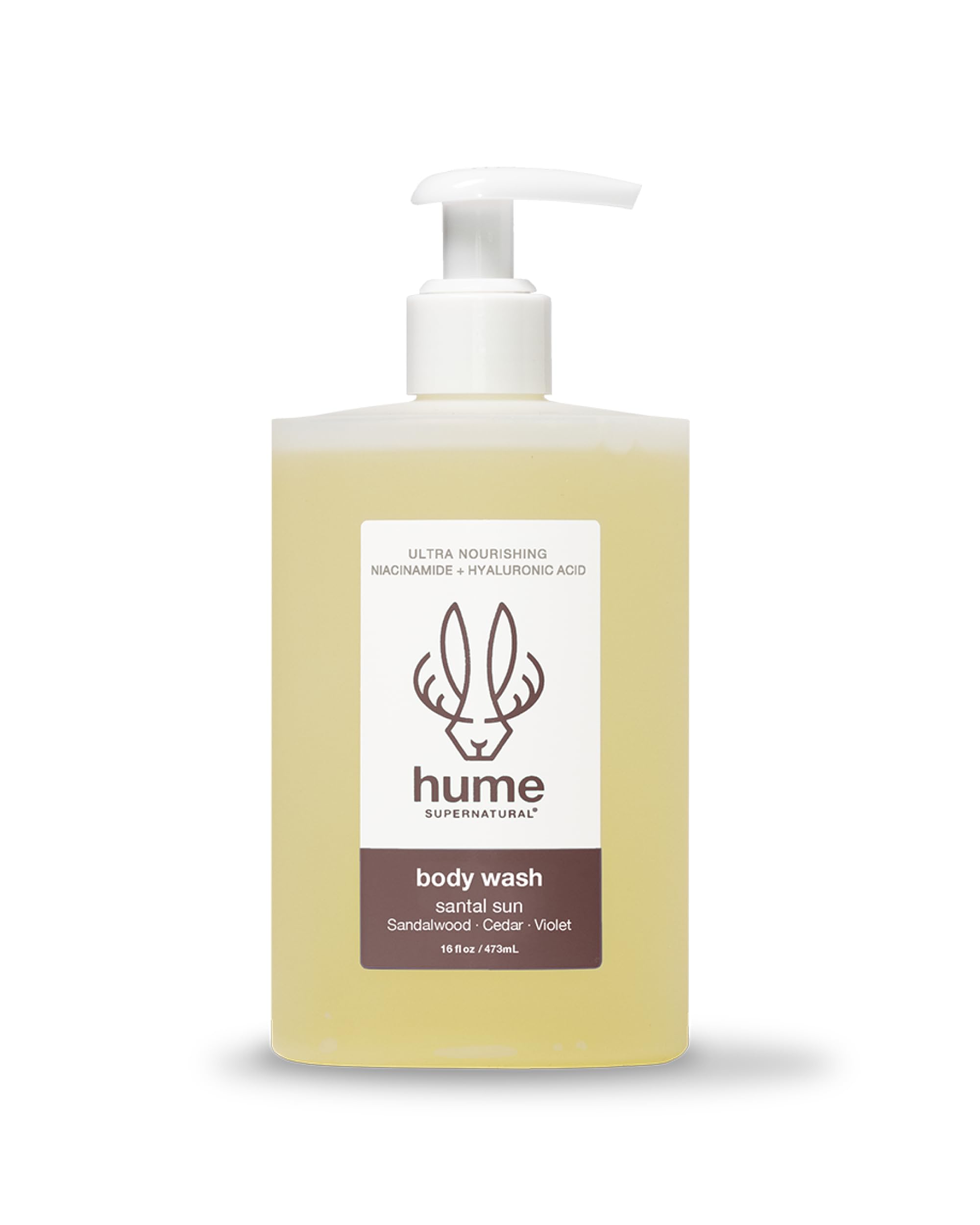 HUME SUPERNATURAL Ultra Nourishing Body Wash Santal Sun 16 fl oz - Cleanse nourish and replenish skin with