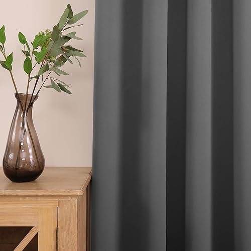Miniatura 2 de UHITECH Cortinas opacas de oscurecimiento de habitación para dormitorio de 84 pulgadas de largo, juego de 2 paneles de cortinas opacas para sala de