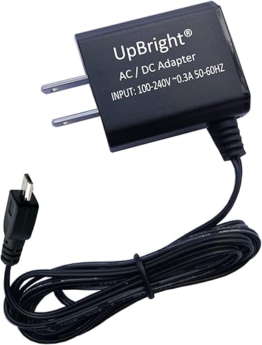 UpBright Adaptador de 5 V CACC compatible con Pyle USA PBMSPG1BK PBMSPG2BK PBMSPG3BK 3.7V batería de iones de litio inalámbrico BT sistema de radio