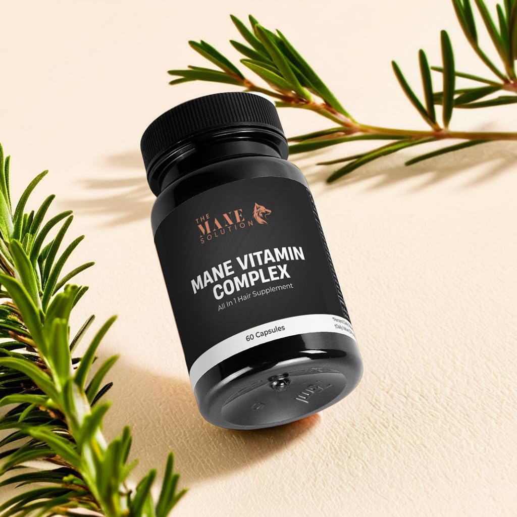 The Mane Vitamin Complex: Hair Growth Supplement for Stronger, Fuller, Healthier Hair, Supports Thicker Hair & Reduces Hair Thinning - 60 Capsules