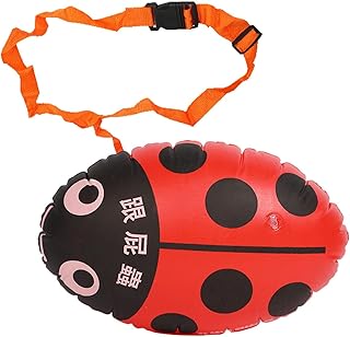 a-r 5 Pcs Open Water Swim Buoy - Cute & Safe Swim Bubble with Adjustable Waist Belt - Cute Beetle Safe Swim Bubble for Open Water Swimmers and Triathletes