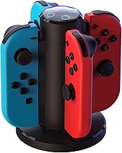 Joycon Charging Dock for Switch Controller, Switch Accessories Compatible Switch Joycon,4 in 1 Charger with a Micro-USB Cord-HONCAM