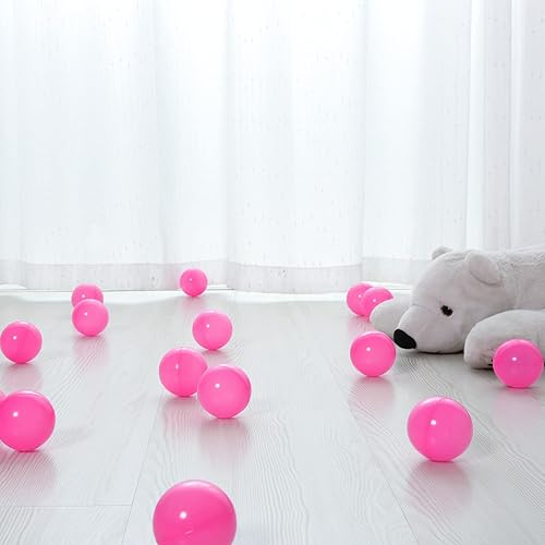 Miniatura 8 de PlayMaty Pelotas de juego  Pelotas de plástico transparente sin ftalatos y BPA, 2.36 pulgadas para niños pequeños y bebés para casa de juegos,