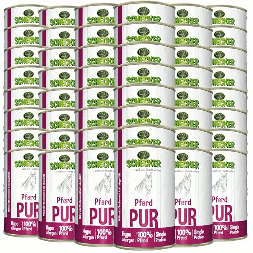 Schecker Nassfutter Pferd PUR Monoprotein, 0,41 kg (48er Pack)