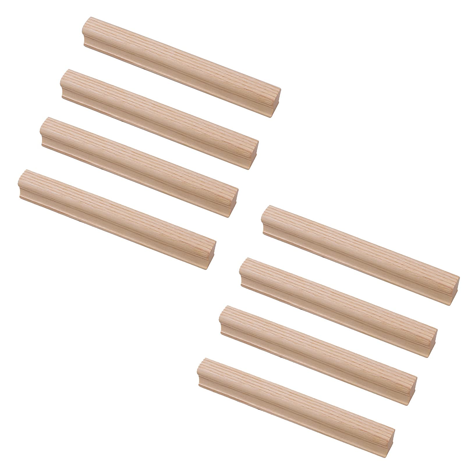 Poignée de porte et de meuble en bois lot de 8 poignées de cuisine et commode