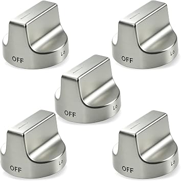 5Pcs W11239985 W10850015 Stove Knob Replacement
