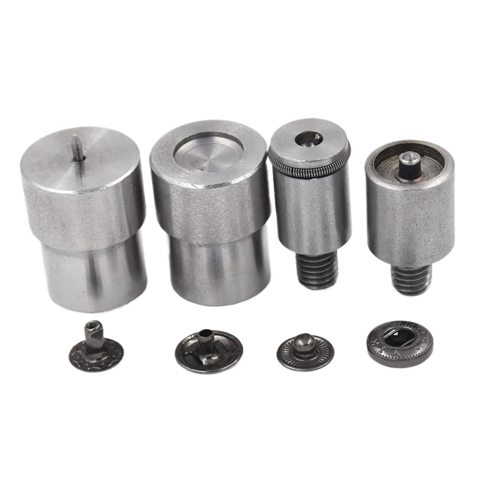 Snap Fasteners Botón Die 51 juegos de botones a presión 10/12,5/15 mm