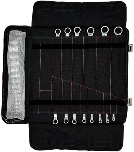 Miniatura 5 de SR1 Performance Boxo USA - Rollo de herramientas SAE de 28 piezas, kit de herramientas compacto que combina con bolsa de herramientas BoxoUSA o KOH