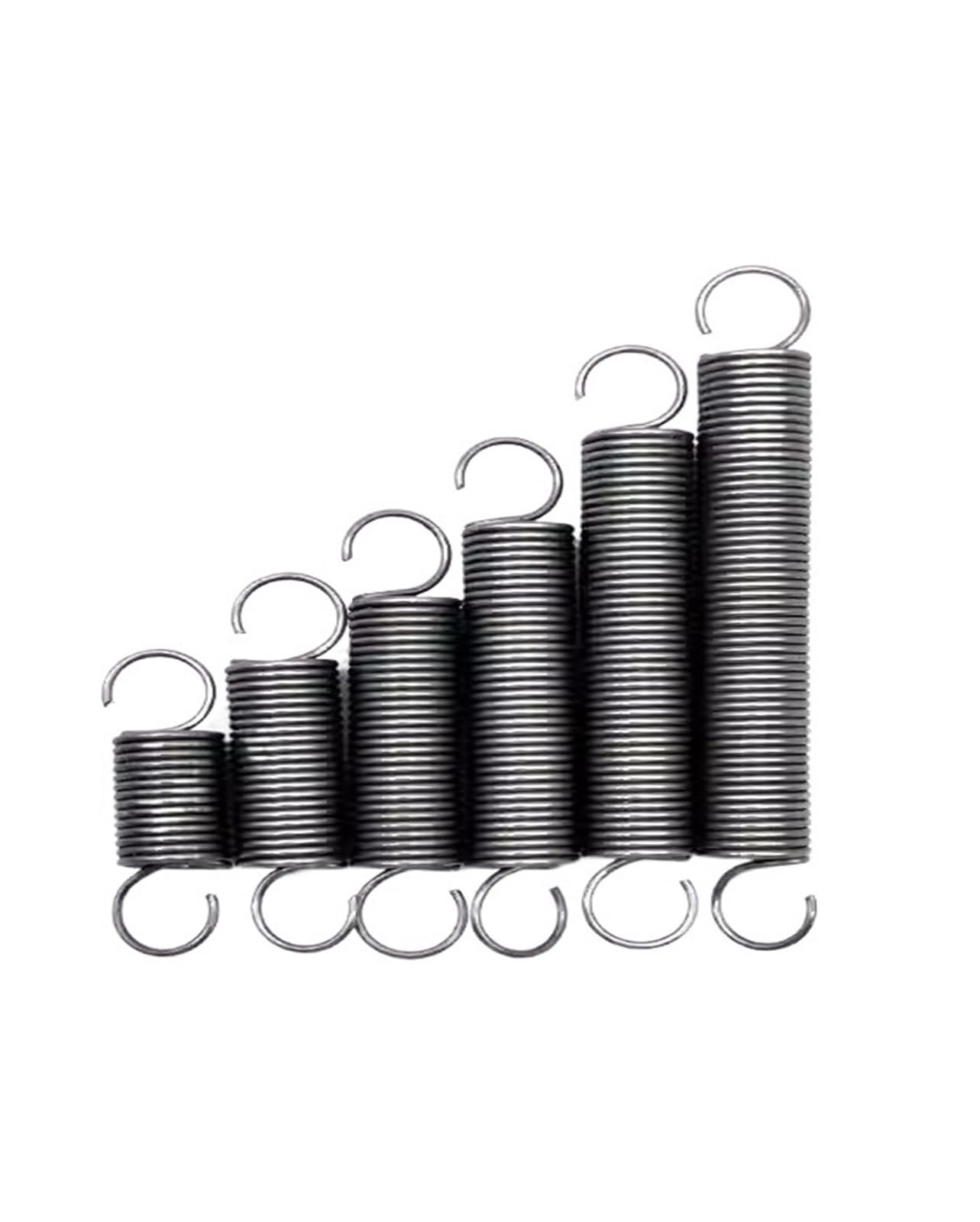 Resortes de Extensión 10 Uds. Resortes de expansión diámetro del alambre 1,2mm extensión resorte tensión gancho abierto(80mm,9MM_1.2MM)