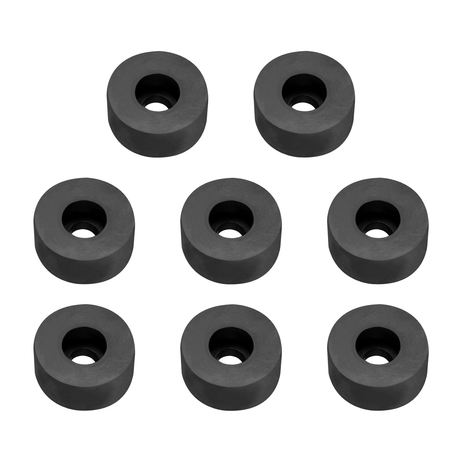Almohadillas anti vibración PATIKIL de goma negra para bases de compresores de aire, 8 piezas