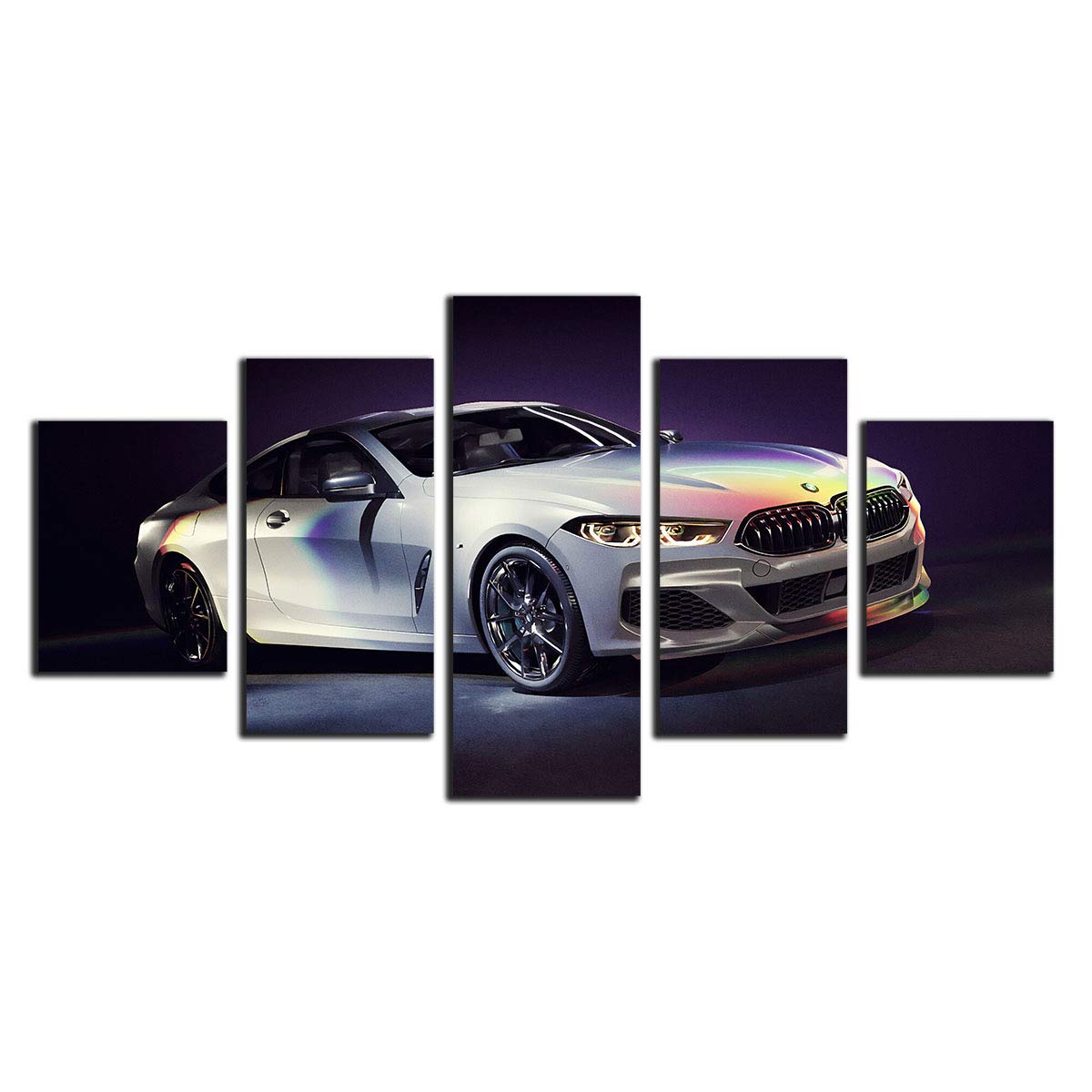 BMW M4 affiche luxe pour salon peinture toile haut de gamme 115x100cm