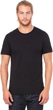 BELLA+CANVAS Unisex Triblend Short-Sleeve T-Shirt, Large, SLD BLK Triblend