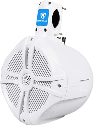 Miniatura 7 de Rockville Par de altavoces de torre de wakeboard marinos de 2 vías de 2 vías y 600 vatios (RWB80W)