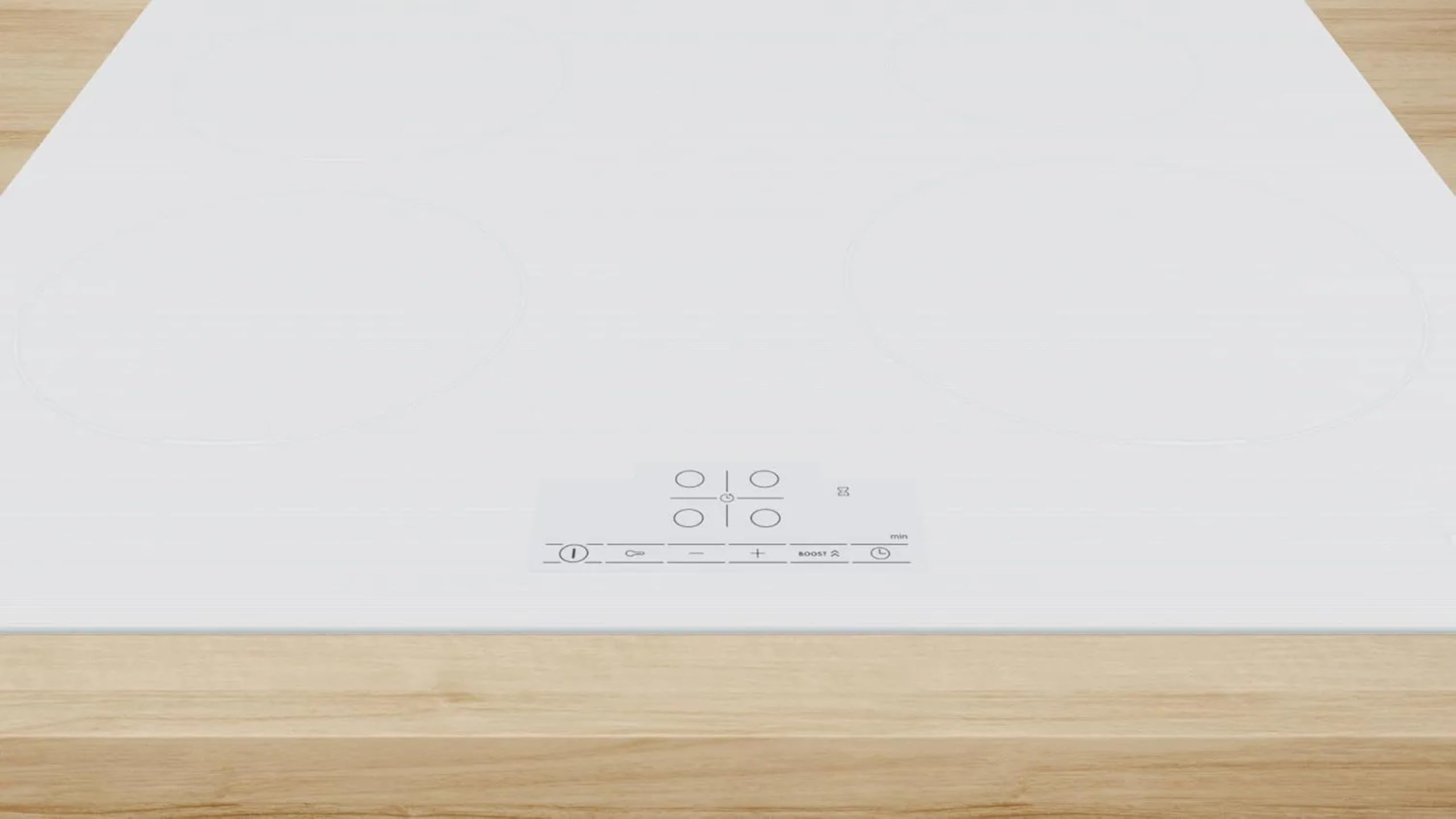 Bosch PUE612BB1E płyta indukcyjna serii 6, bez profili, sterowanie dotykowe, bardzo szybkie nagrzewanie, kontrola dzieci, z ogranicznikiem mocy, biała, 60 cm
