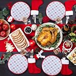 Christmas Melamine Dinner Plates 10Inch Set, Holiday Dining 6pcs - Image 5