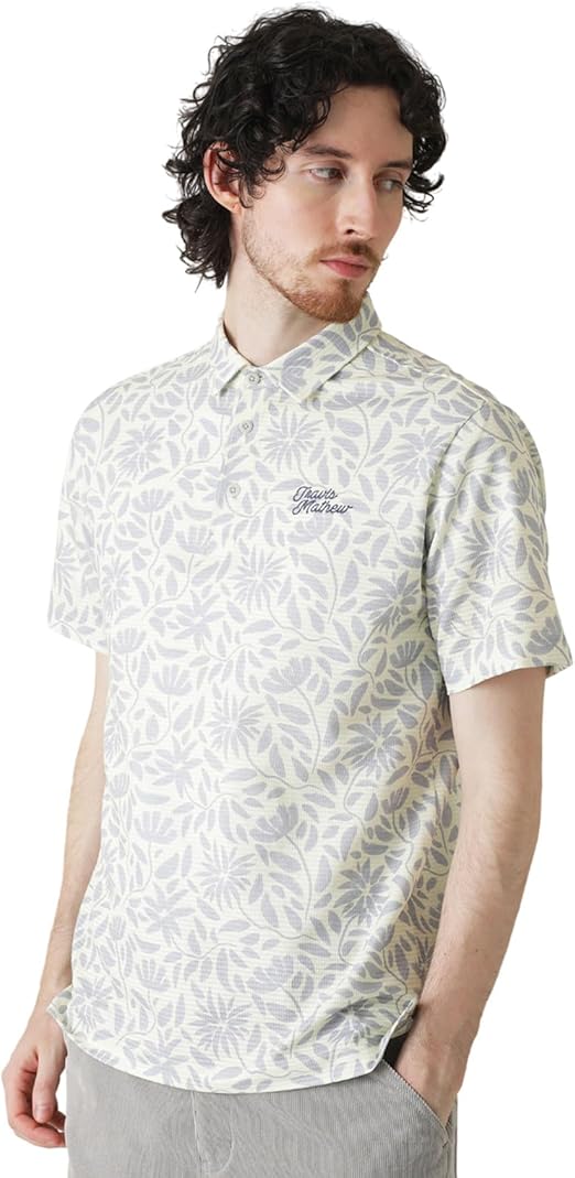 TRAVISMATHEW 水色葉柄ポロシャツ Lサイズ Amazon | [トラヴィスマシュー] メンズ 半袖 ポロシャツ