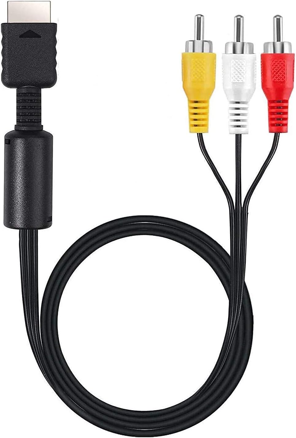 Suncala (NOT HDMI) 6FT AV TV RCA Audio Video Cord Cable for PlayStation PS2 PS3 Cable (1Pack)