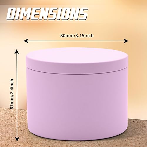 Miniatura 137 de Latas para velas de 16 onzas, paquete de 12 frascos de metal de alta calidad de 16 onzas con tapas para hacer velas, contenedores de velas vacíos a