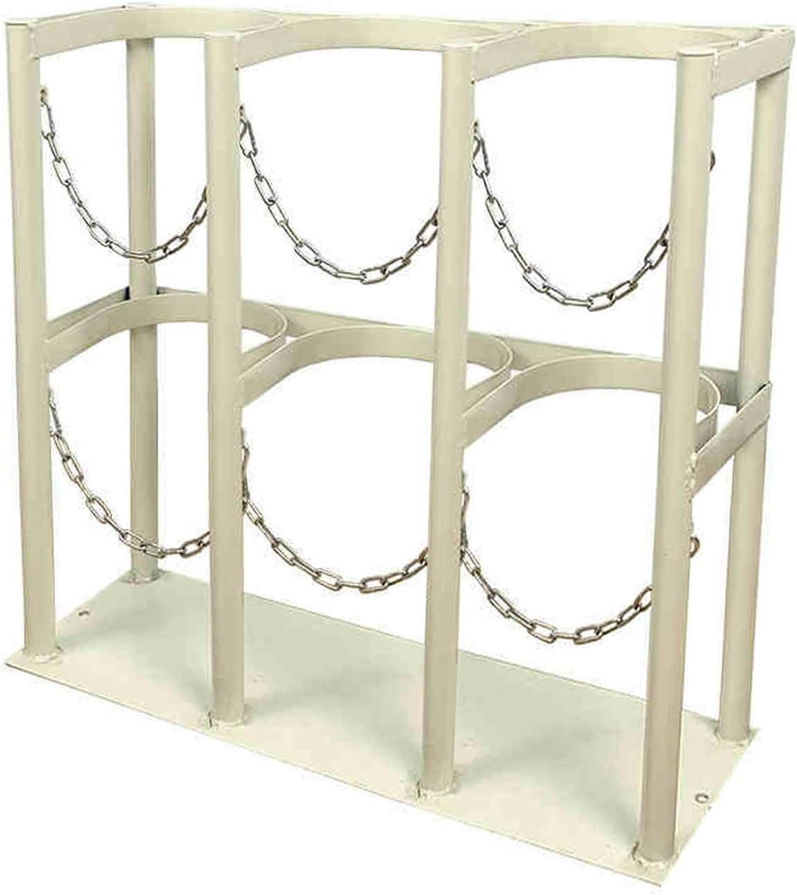 Soporte para bombonas de Gas de Acero Inoxidable de Alta Resistencia - Soporte portátil Independiente para bombonas de oxígeno para el hogar, residencias de Ancianos, escuelas y fábricas (Bl