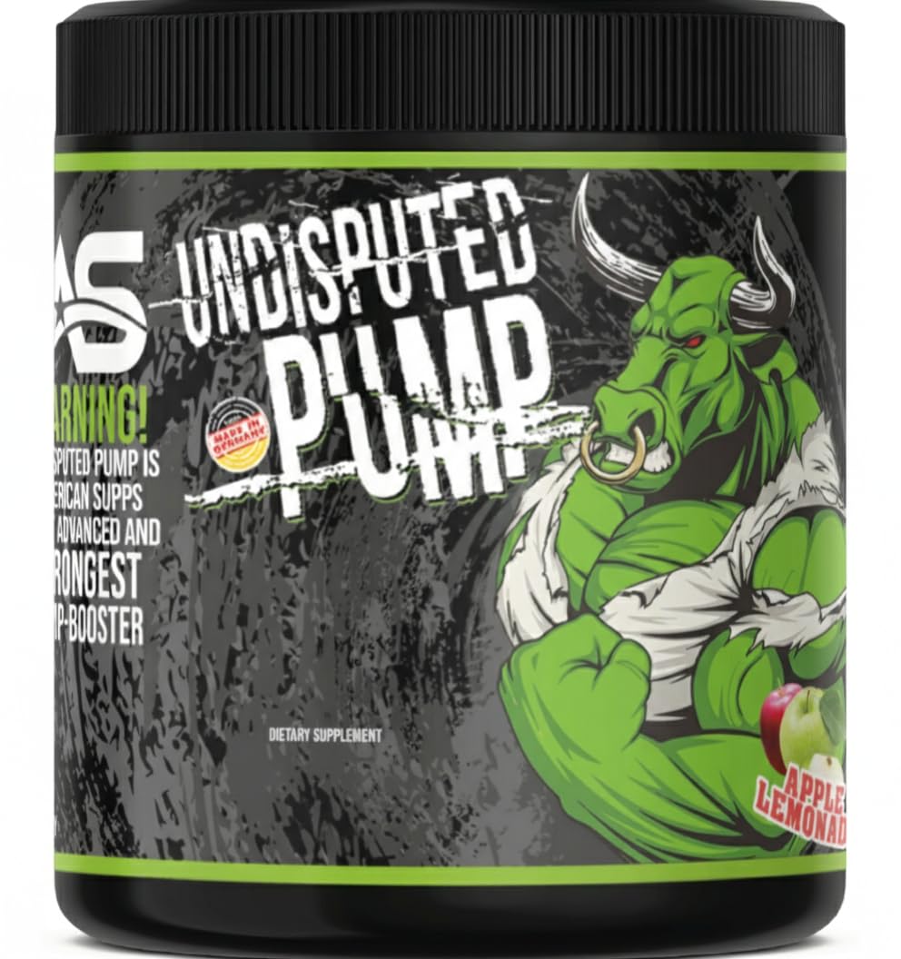 PREMIUM Pump Booster [510g] - AAKG + L Citrullin Malat + Beta Alanin + Ginkgo Biloba (Apple - Apfel)