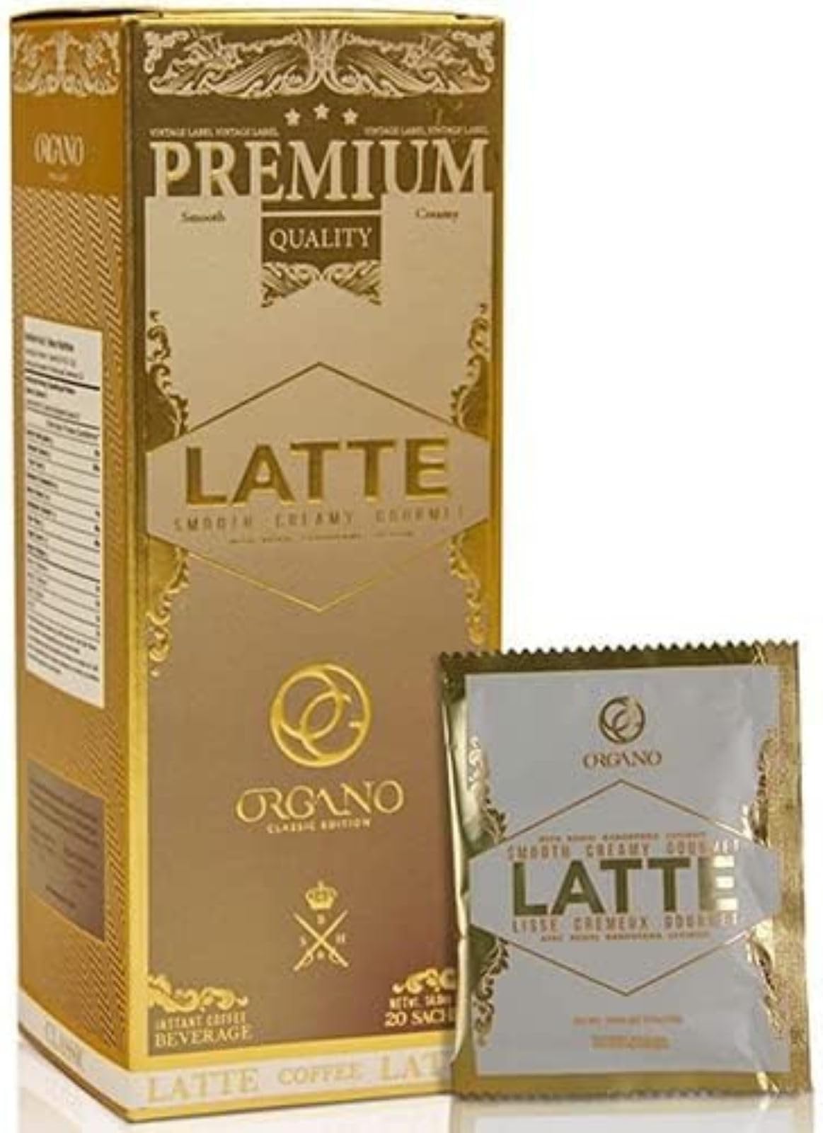 Gourmet Cafe Latte, 100% Certified Ganoderma Lucidum (20 Sachets)