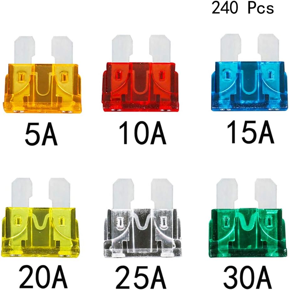 Assorted Auto Car Truck Standard Size Blade Fuse Set