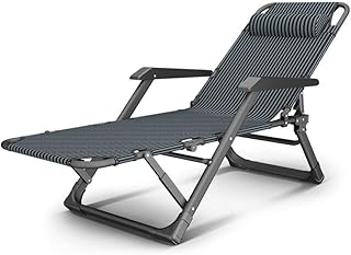 Conjuntos de móveis de jardim espreguiçadeira, espreguiçadeira dobrável para banhos de sol para acampamento cadeiras de jardim cadeira dobrável de gravidade reclinável à prova d'água espreguiçadeiras de metal para escritório ao ar livre bonito