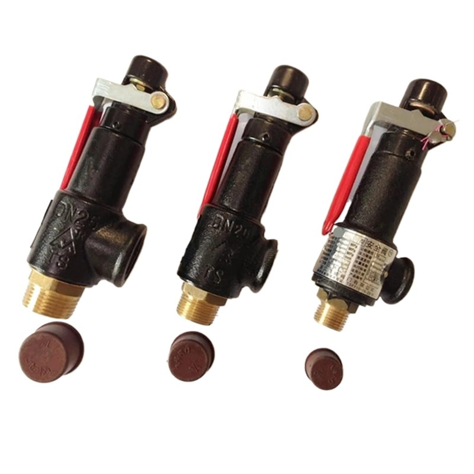 QRUYHBAJU 1/2" 1 inch Male Thread Spring Type Relief Release Valve for Compressor Screw Machine Boiler A27W-10T(45720,0.5MPA)