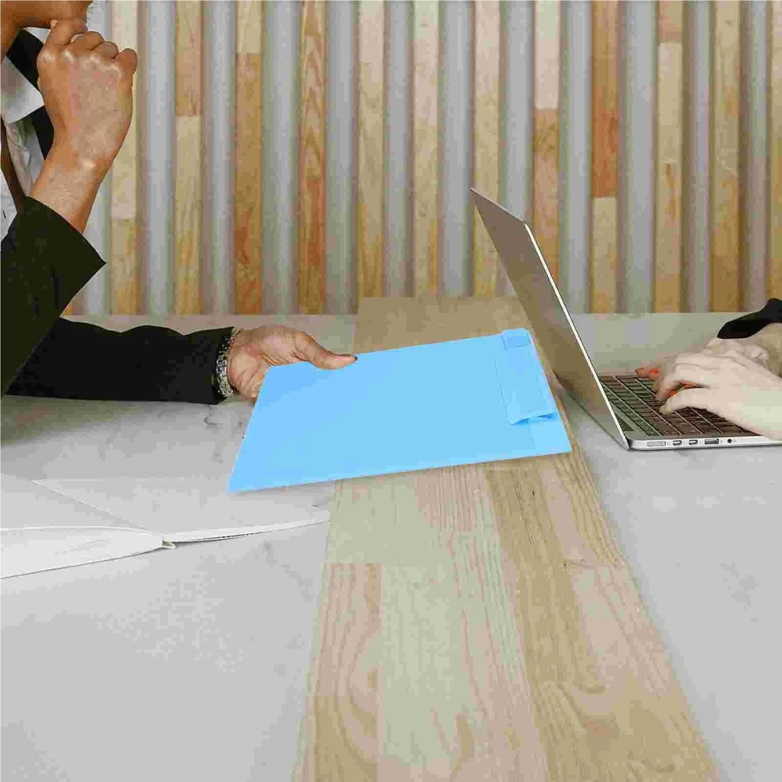 Klemmbretter 3 Stück Kunststoff A5 Zwischenablage Profil Clip Papierhalter Schreibordner for Schule, Klassenzimmer, Büro(Blue)
