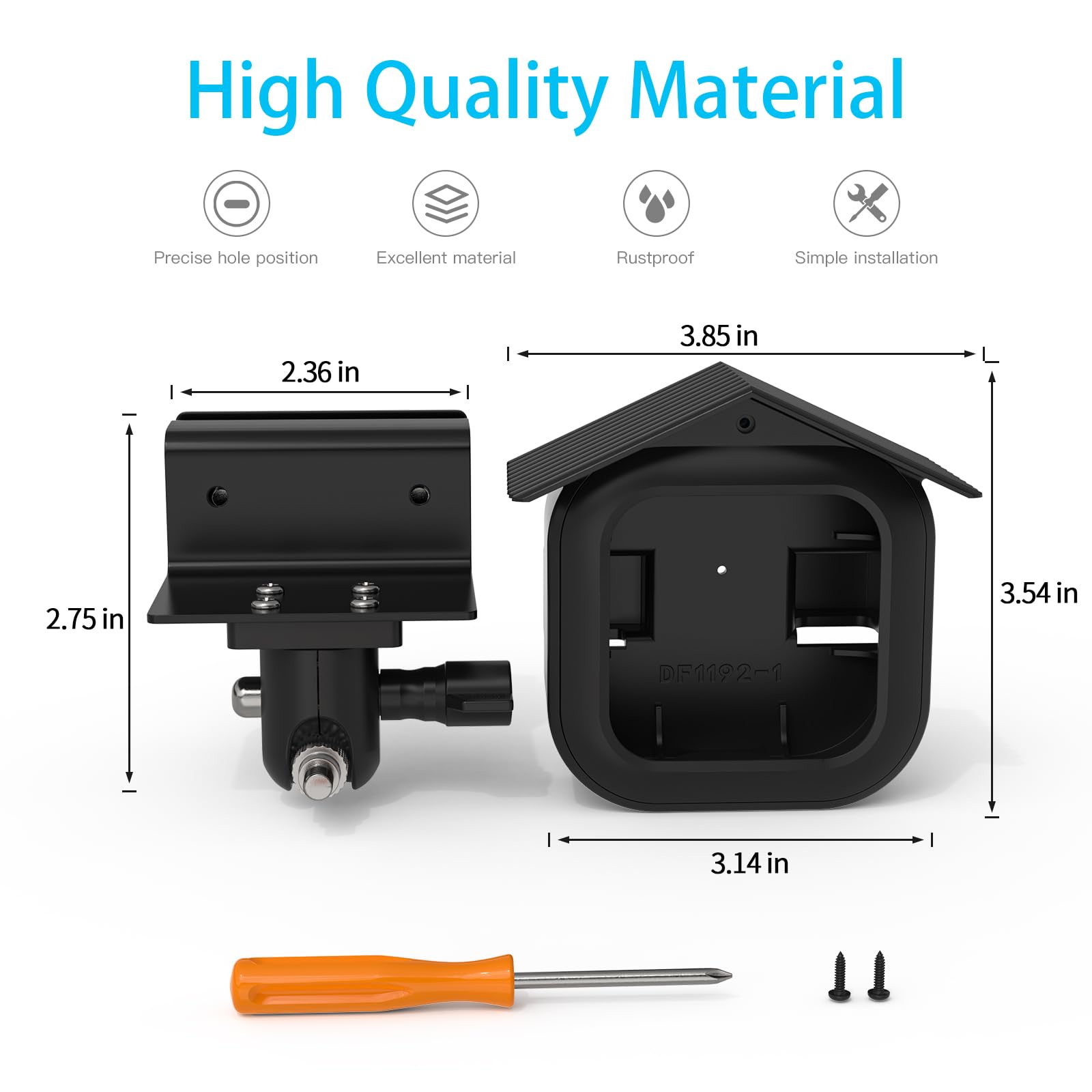Mount for Blink Camera Outdoor 4th, Adjustable Weatherproof Gutter Mount with Protective Case for Blink Outdoor 4 Gen - Image 3