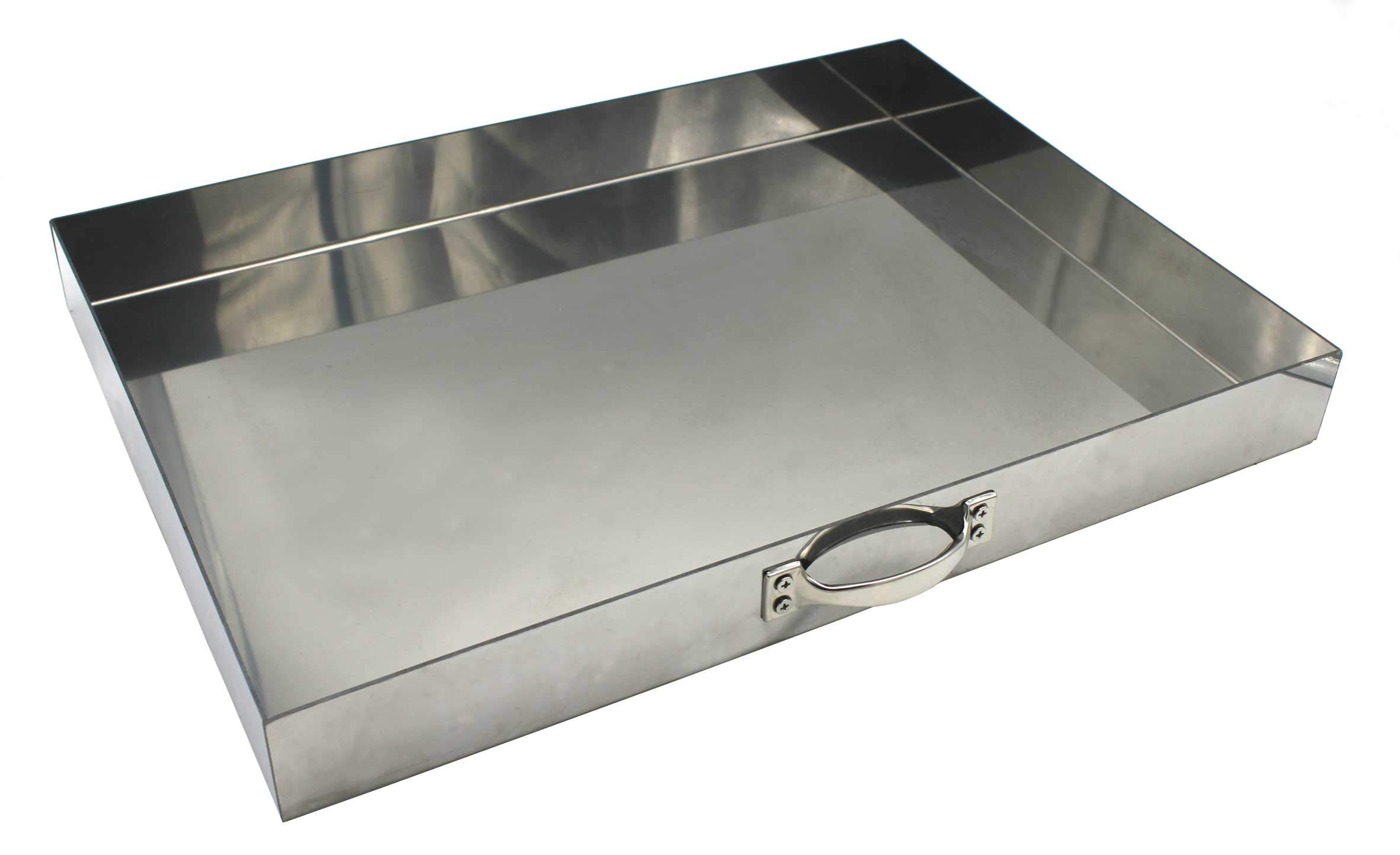 massiver 2mm Edelstahl Aschekasten 55 x 40 cm/kein Kohlekasten !