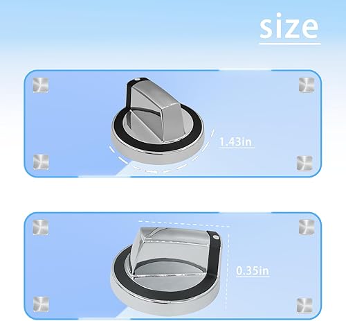 Miniatura 3 de WPW10316664 - Perilla de control de rango para horno de gas, 5 reemplazos W10316664AP6019356 1876613 PS11752662 Perillas de repuesto compatibles con