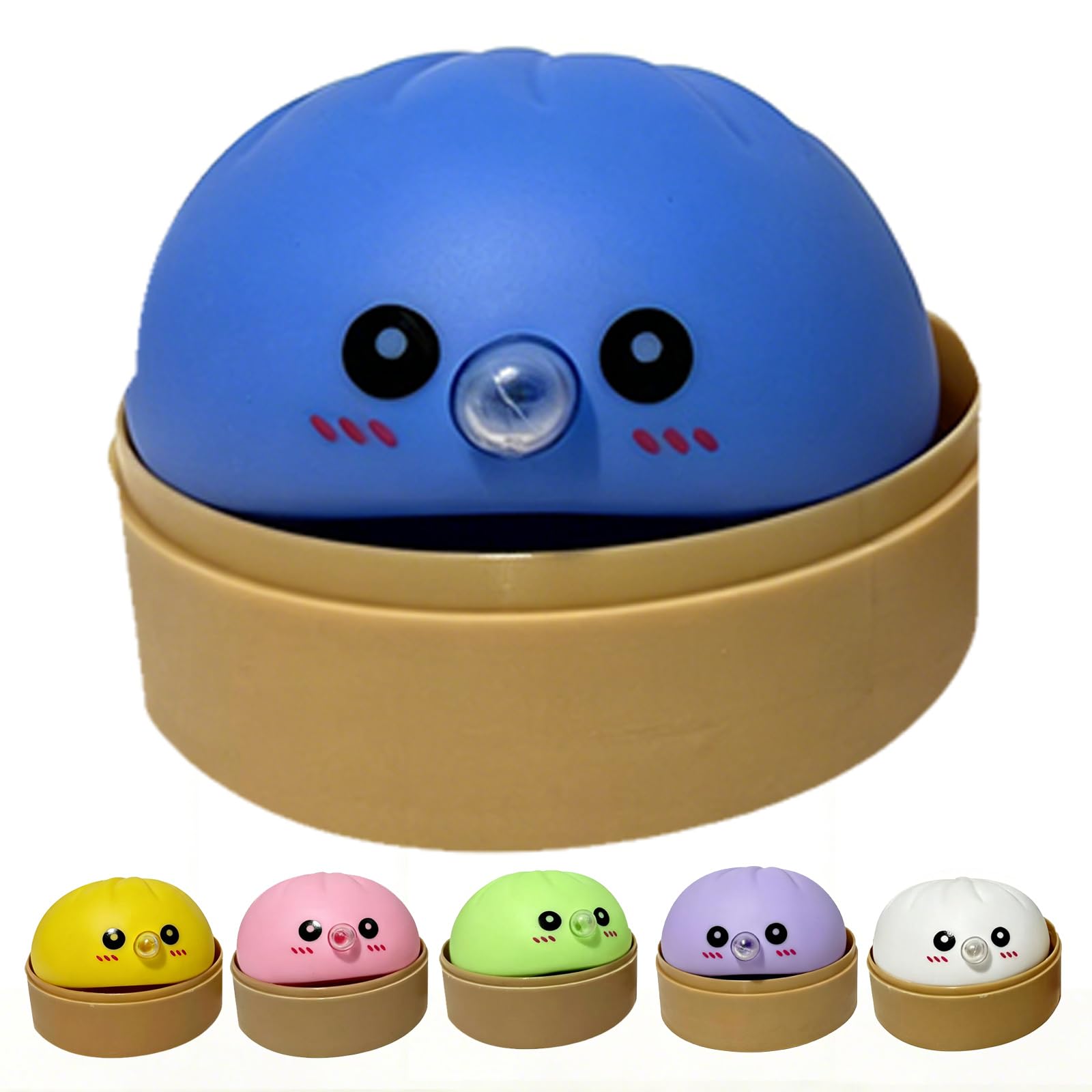 New Dumpling Squishy,Fun Bubble Blowing Design Novelty Squishy Dumpling Squeeze Gifts with Storage Box,Giant Mystery Box Decor,Squeeze Relax Sensory Toy Gift for Adults — image 1