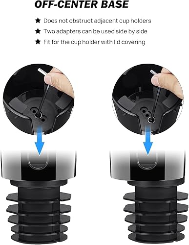 Miniatura 4 de JOYTUTUS Expansor de portavasos, extensor de inserto expandible, se adapta a la mayoría de portavasos regulares para automóviles de 18-40 onzas
