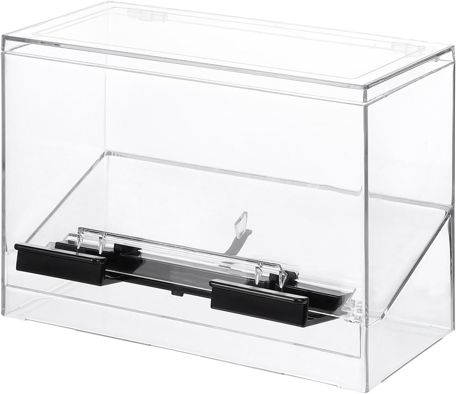 Transparent Acrylic Pressing Straw Dispenser Box for Restaurants and Home Use Straw Storage Container Holder Use Self-service Organizer and Cocktail Accessories