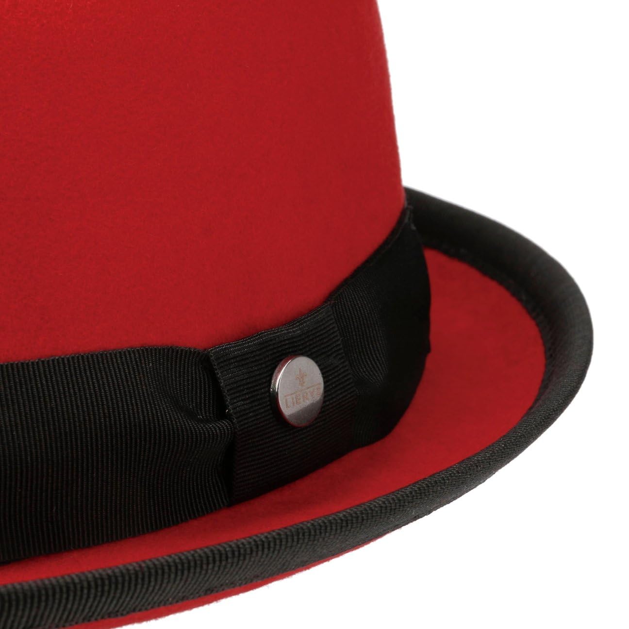 LIERYS Fedora Pork Pie Feltro di Lana Donna Uomo Porkpie Impermeabile Ripiegabile Cappello Estate Inverno