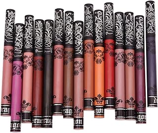 Matte Liquid Lipstick Set, Spdoo 15 Colors Long Lasting High Pigmented Velvet Lip Gloss Kit