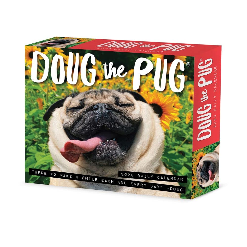 Doug the Pug 2023 Box Calendar-USA