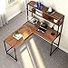Tribesigns L-Shaped Desk with Hutch,55
