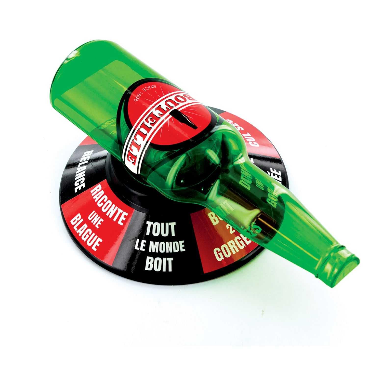 Mister Gadget Jeu de La Bouteille Vert Rouge Noir Amusement Divertissement