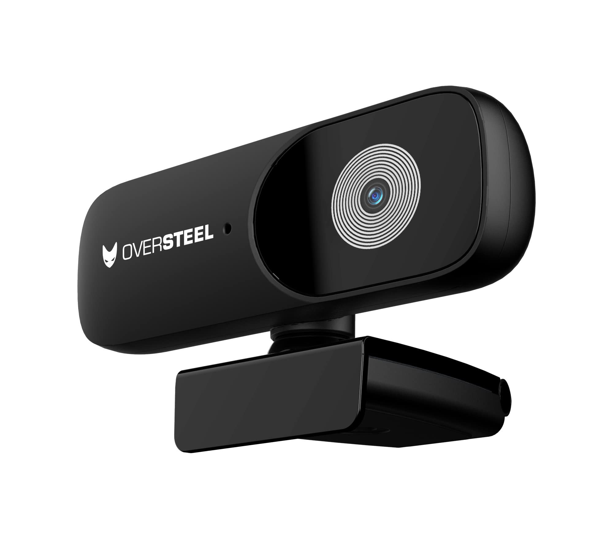 Oversteel - Bulat Webcam 1080P Full HD z mikrofonem, 30fps, USB 2.0, redukcja szumów, rozmowy wideo, nagrywanie, konferencje, PC/Mac/Tablet/Chromebook