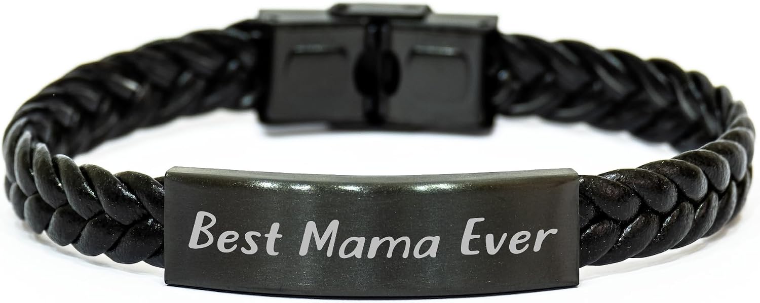 Mama's Unforgettable Present, Interlaced Leather Bracelet for Mama, Birthday Unique Gifts from Friends, Gifts for Mama