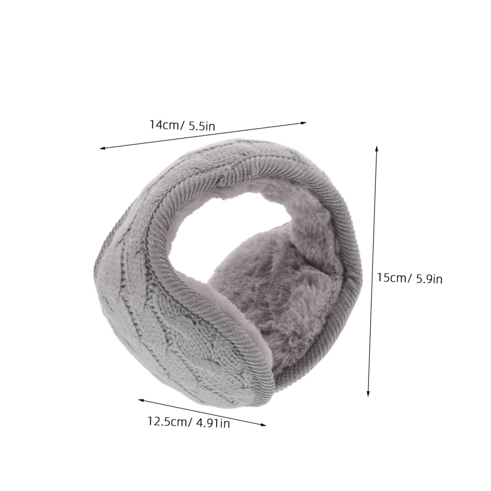 VANZACK Winter Earmuff Warm Knit Ear Warmer Fleece Headband Ear Warmers Men Women Muffs Outdoor Fur Knitted