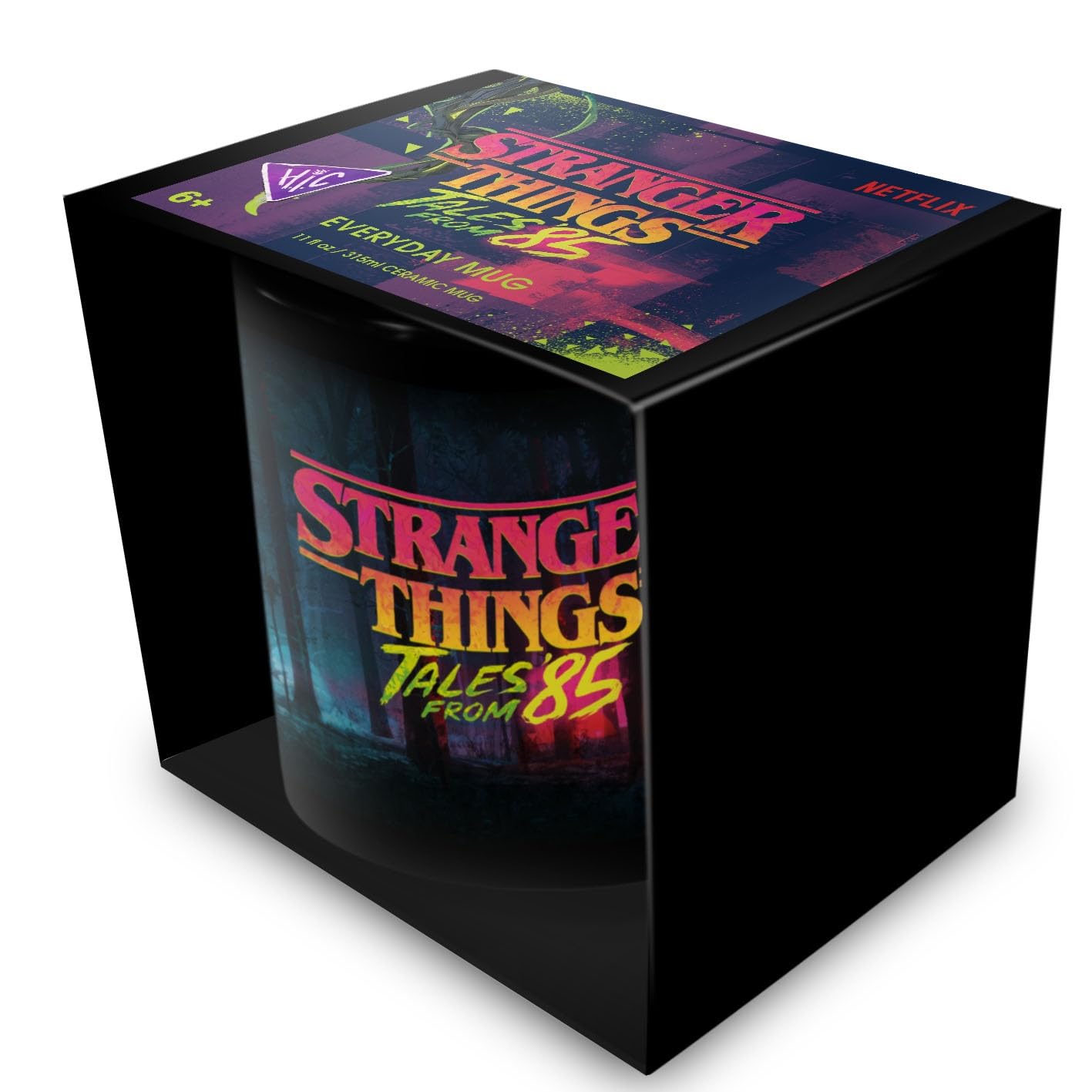 Stranger Things Tales from '85 (Woods) Black Mug 315ml, Official Licensed Stranger Things Tales from 85 Merchandise, Retro Netflix Collectible, Fan Gift, Home, School, Gaming Or Lifestyle Use