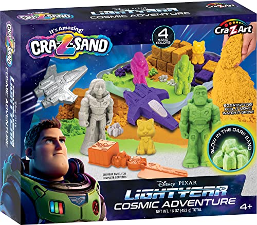 Disney Pixar Lightyear Cosmic Adventure CRA-Z-Sand Play Set with Glow in The Dark Sand